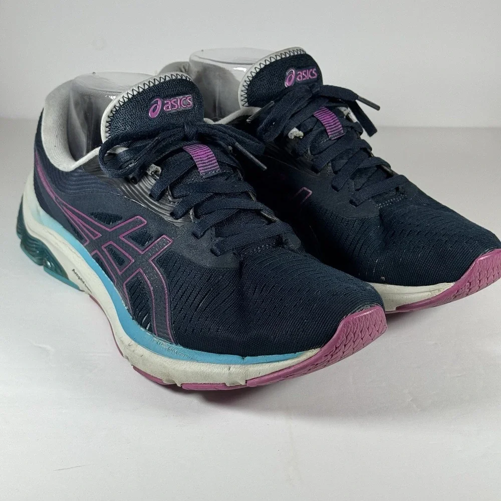 ASICS Women's Gel-Pulse 12 Running Shoe Size 8.5 French Blue Digital Grape‎ W267